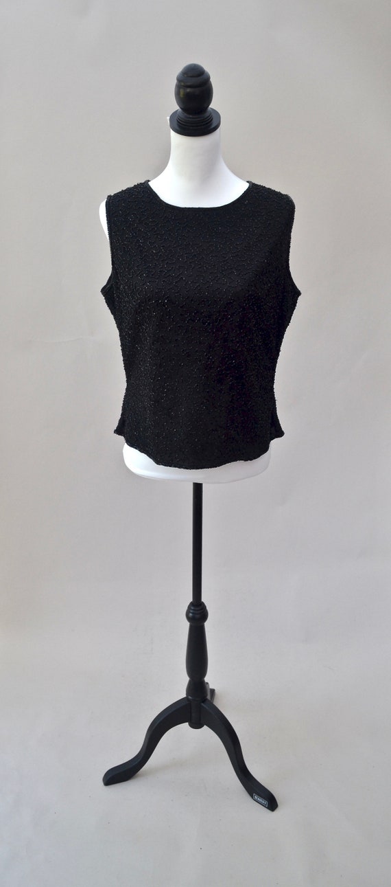 black beaded top formal