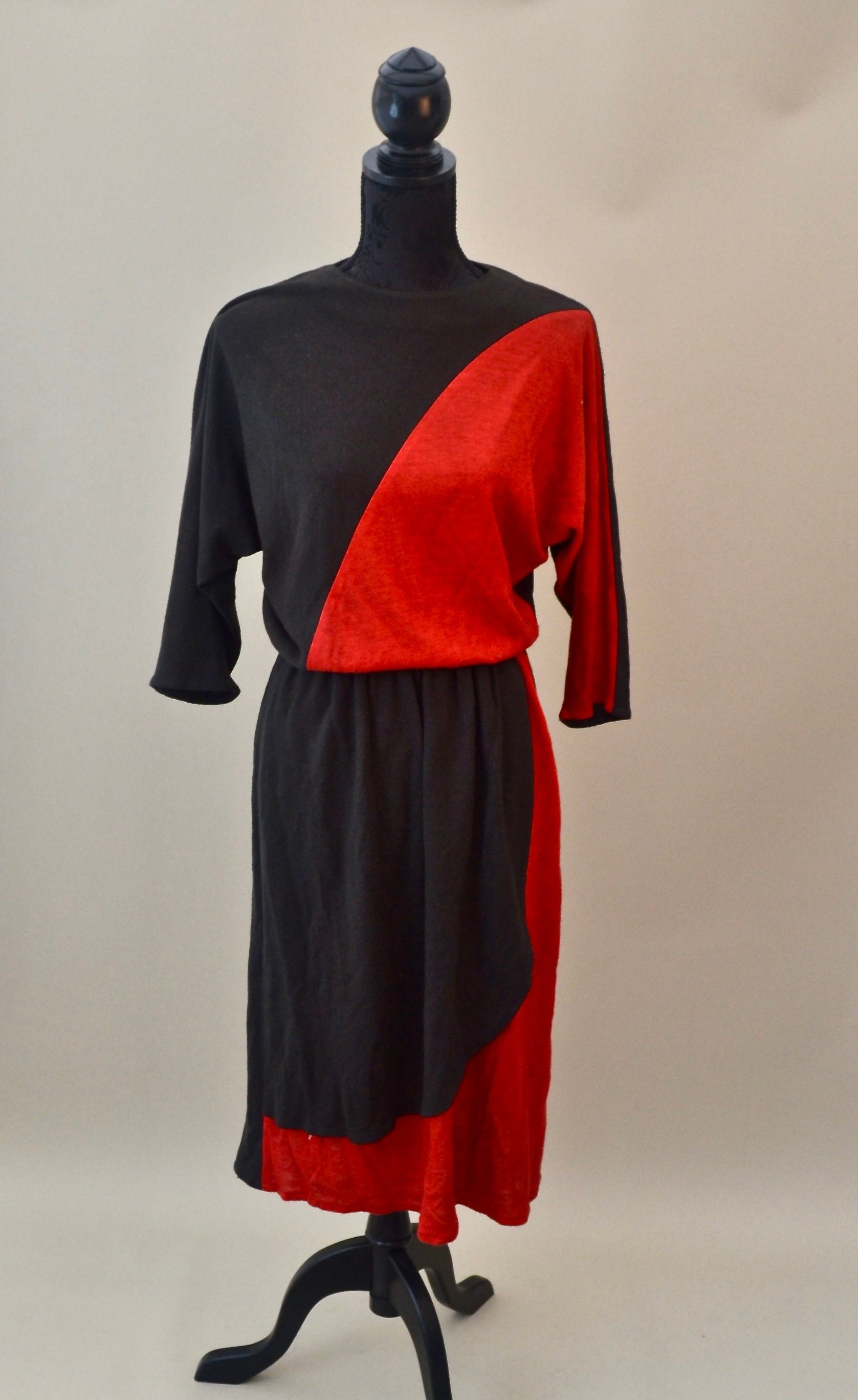 red jumper dress
