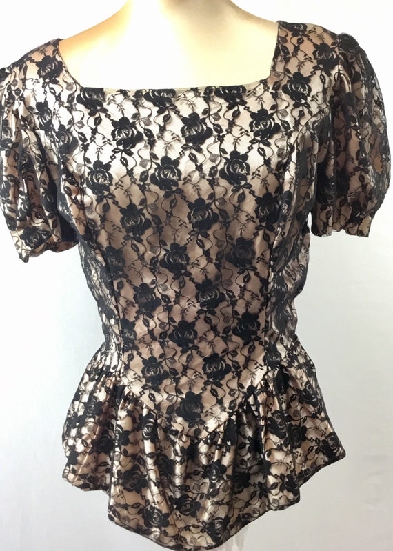 peplum evening top