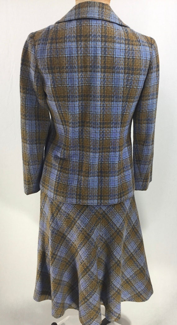 Women’s skirt and jacket suit, plaid fabric, Shel… - image 6