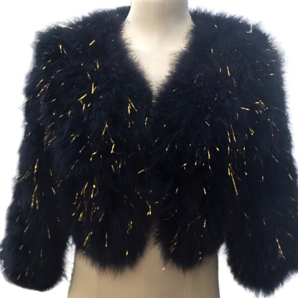 Chaqueta de plumas, chaqueta, chaqueta forrada, chaqueta de tamaño mediano grande, chaqueta dorada y negra, chaqueta recortada, chaqueta de los años 90