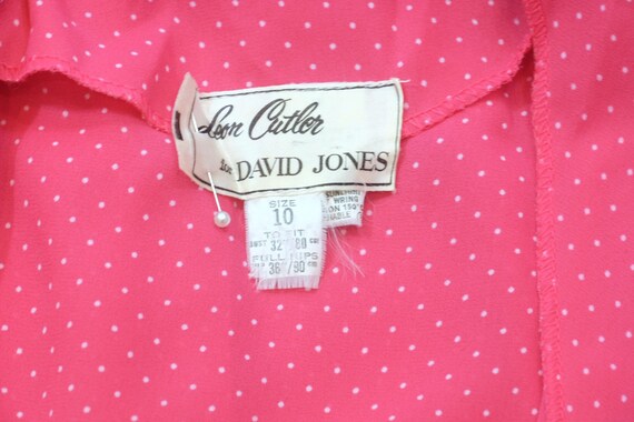 1980s, 1990s hot pink, polka dot, lightweight dre… - image 6