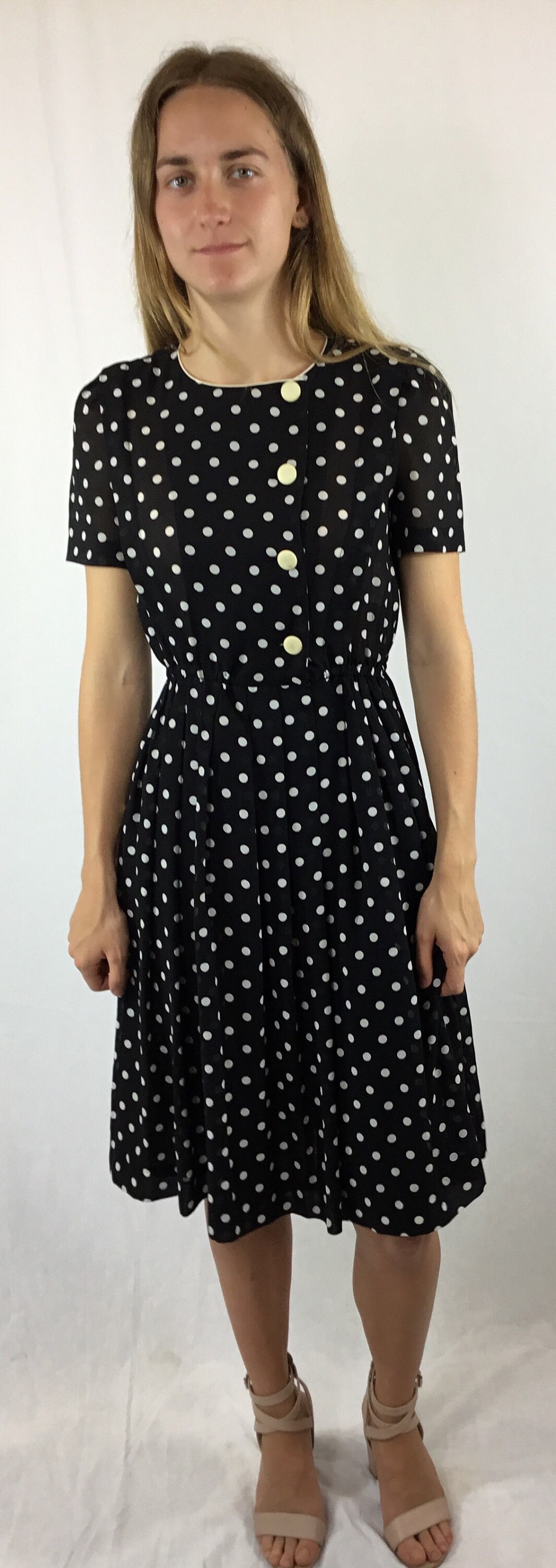 polka dot race day dress