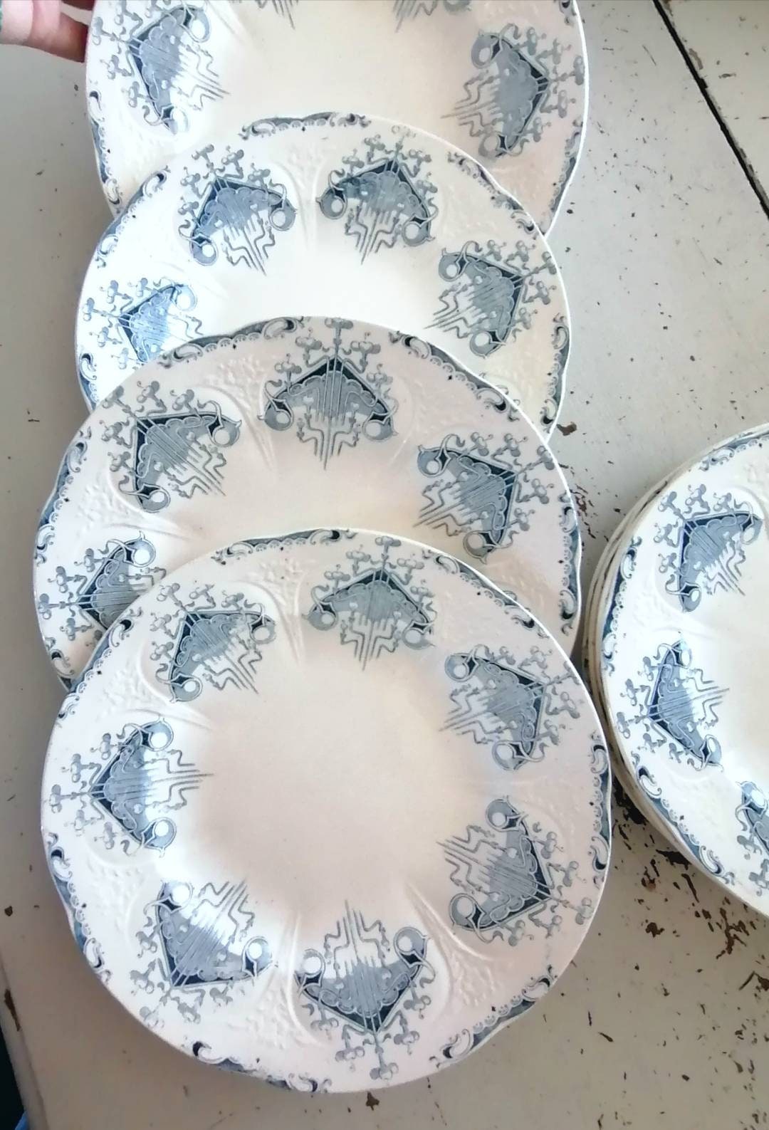 suite De 4 Grandes Assiettes