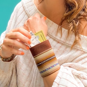 Cartera de viaje para hombres y mujeres, CARTERA DE MUÑECA, Cartera boho, Cartera unisex, Cartera boho, Cartera hippie, Cartera pulsera, Cartera oculta