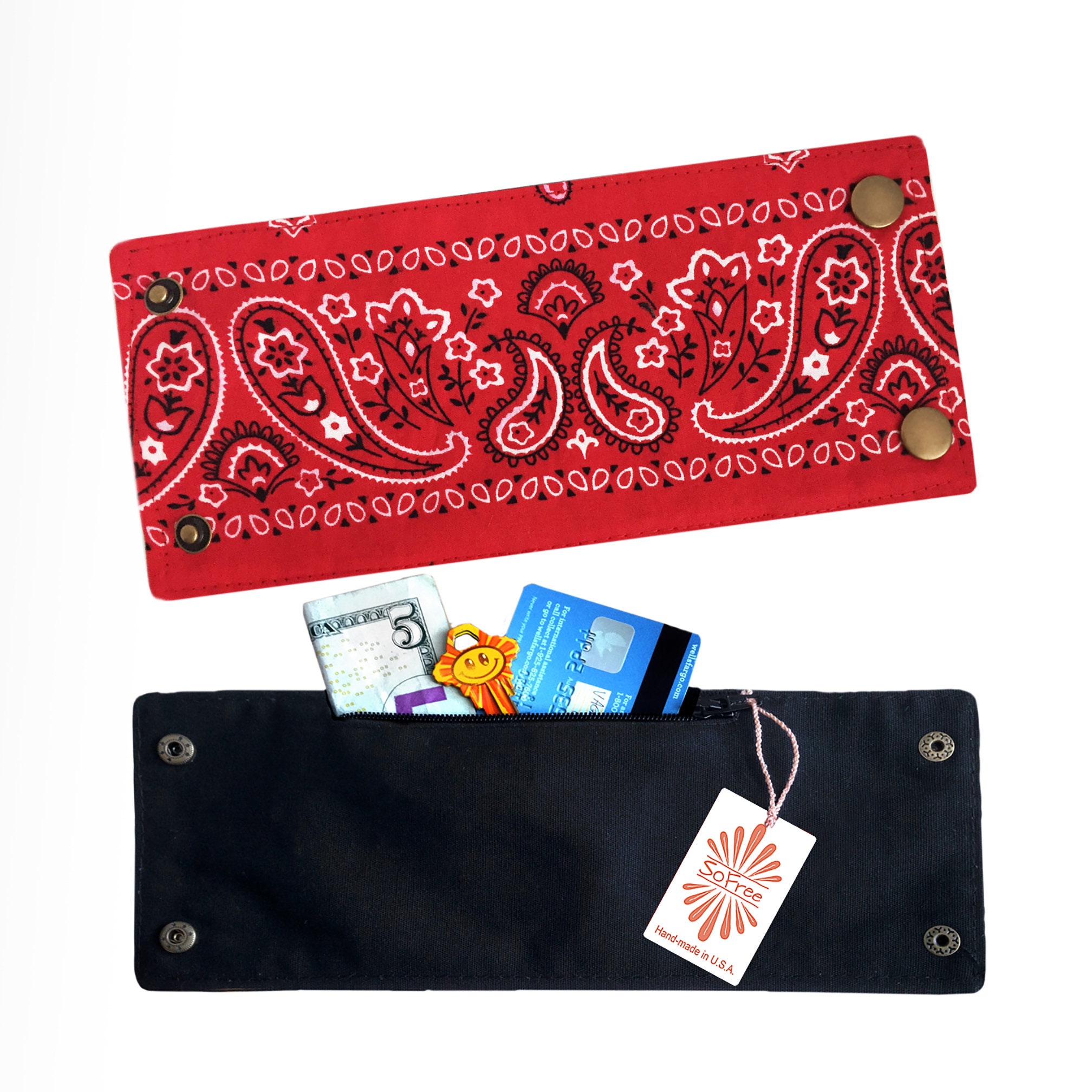 Hidden Travel Wallet - Best Travel Wallet Cuff, By SoFree – SoFree  Creations