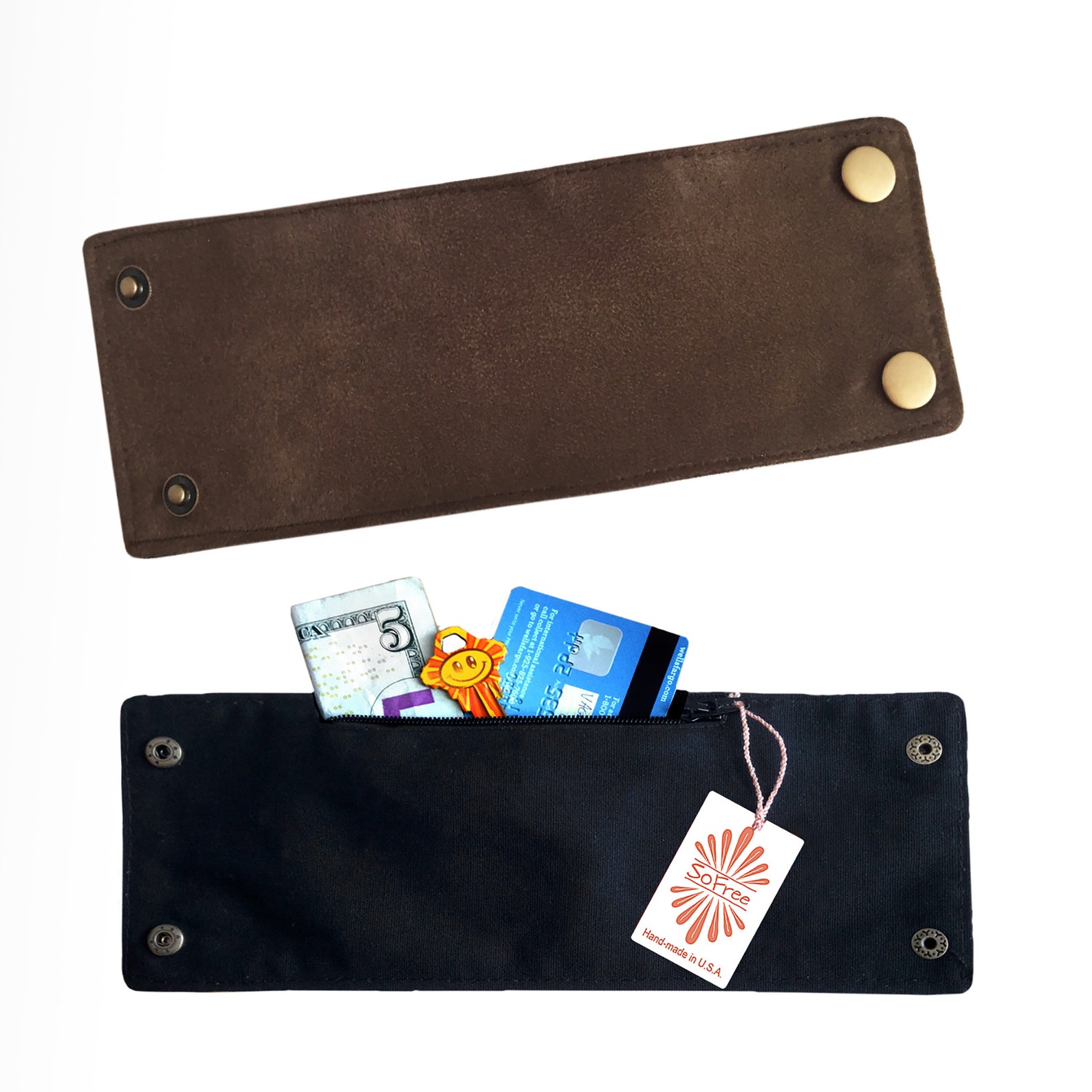 Wrist Wallet. Cuff Wallet Boho Bracelet Travel Wallet Arm Etsy