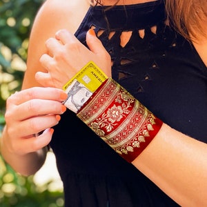 Boho Portemonnaie Armband, Reise Portemonnaie, Handgelenk Portemonnaie für Frauen, Hippie Tasche, Boho Chic Schmuck, Gypsy, Boho Schmuck | Thai Seide