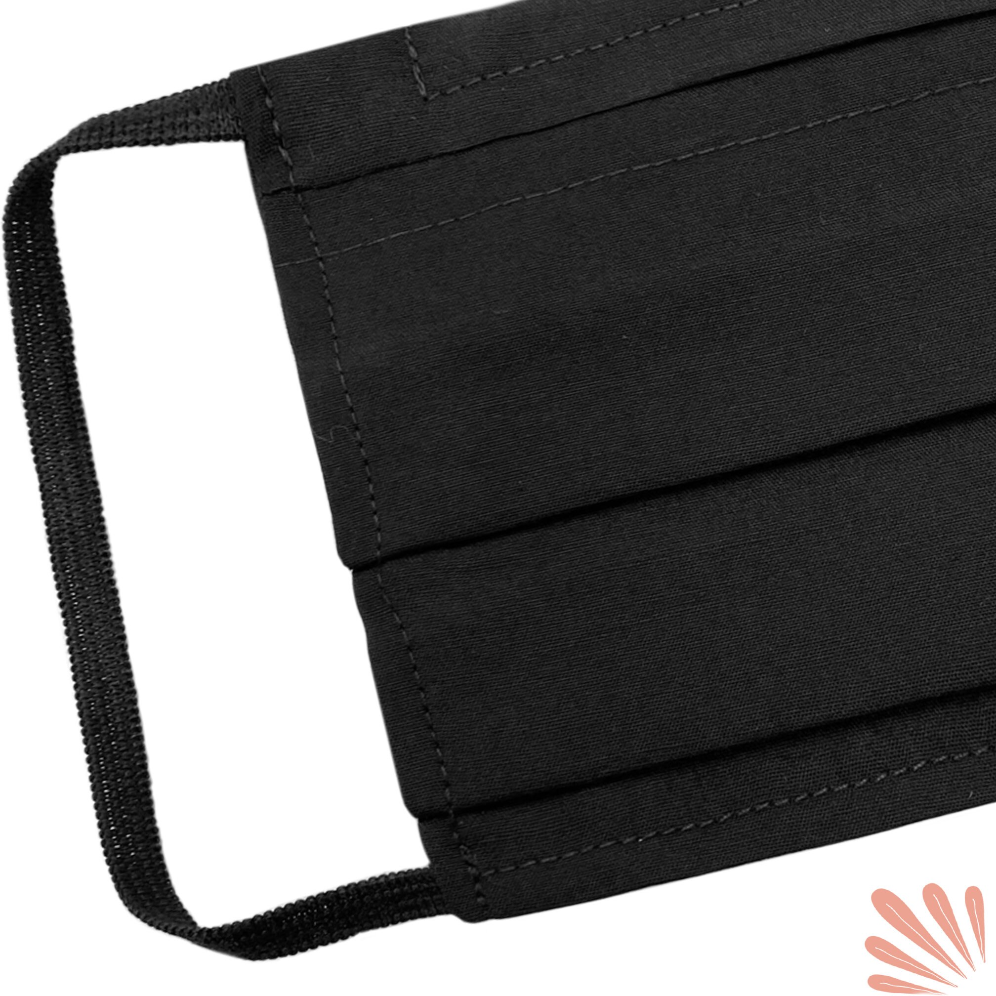 Black Face Mask With Filter Pocket Cloth Face Mask With Etsy