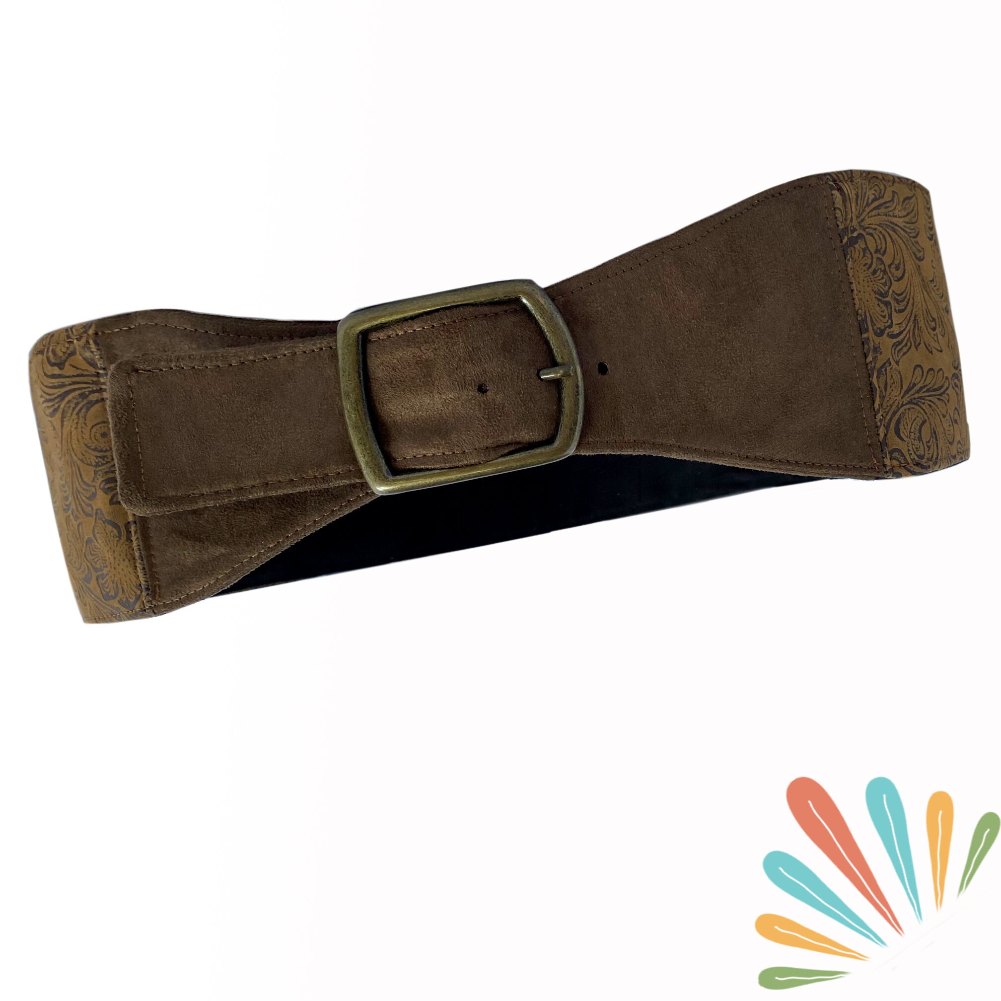 Brown Utility Belt With Secret pockets for Cash and Phones Etsy