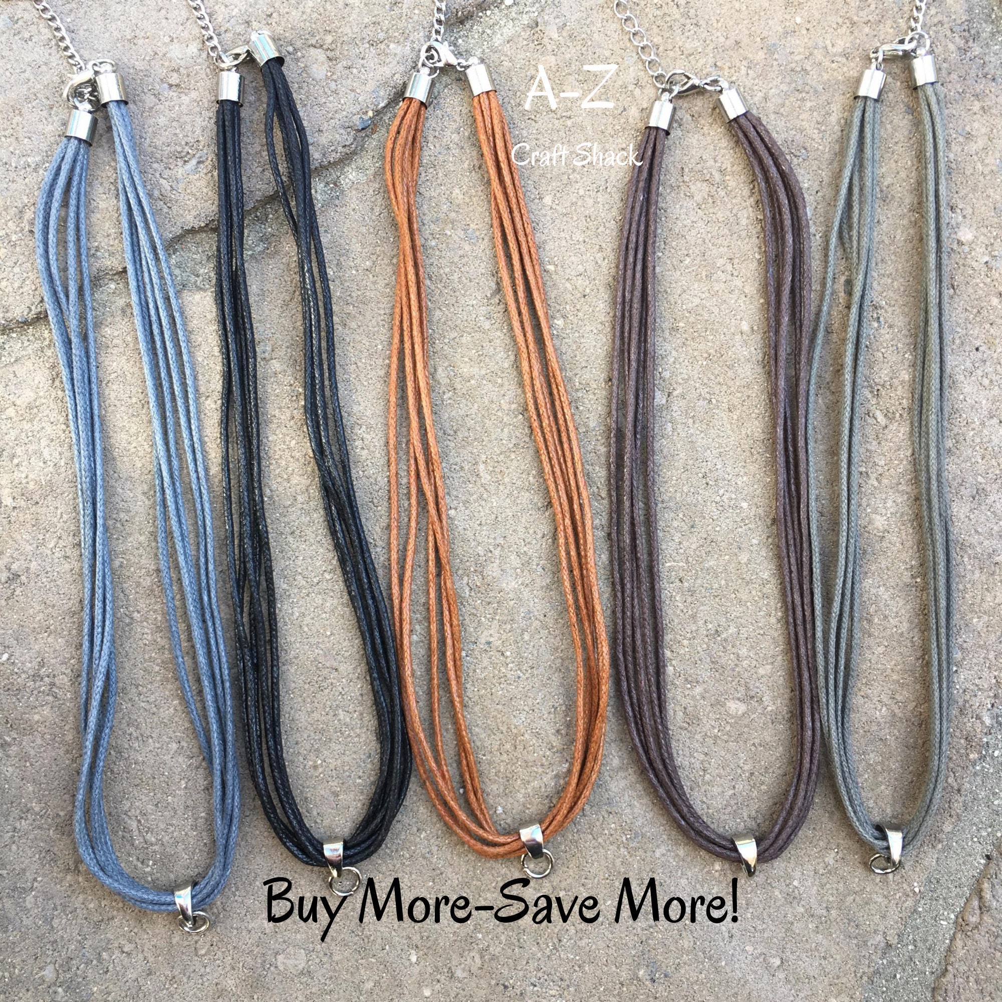 20pcs/lot Width 3mm, Suede Leather Cord String Necklace Chain With