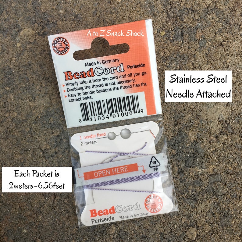 Griffin Natural Silk Bead Cord No. 4 Bulk Pearl Knotting Silk Etsy