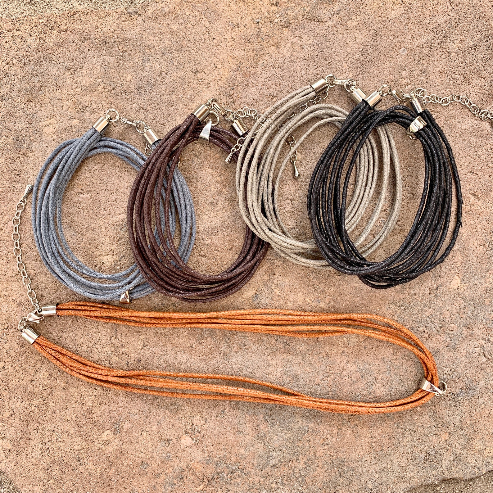 Cotton Necklace Cords with Bail & Clasp 16 w/ 2 Etsy