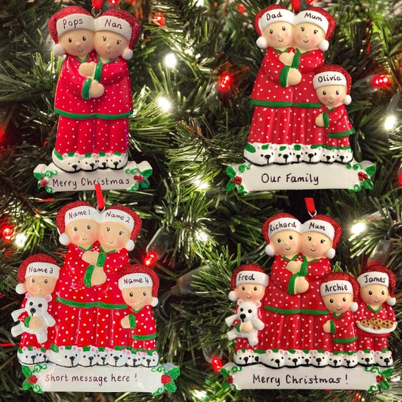 2025 Christmas Decoration Personalized Family Of 5 Christmas Ornament ...