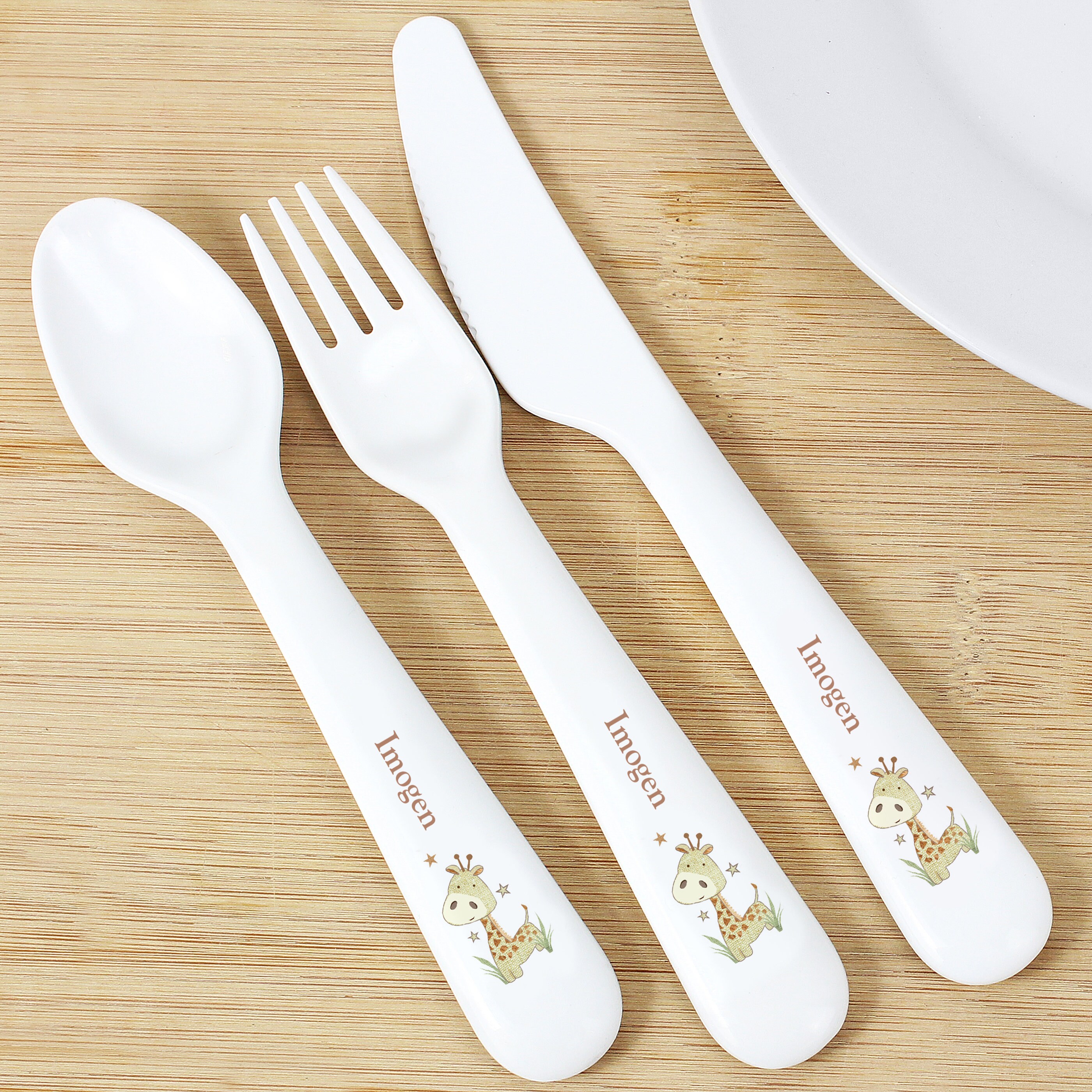 Personalised Kids Cutlery. Plastic Set. Baby Gift Toddler Present. Children s Cutlery. 3 Piece Set. Etsy