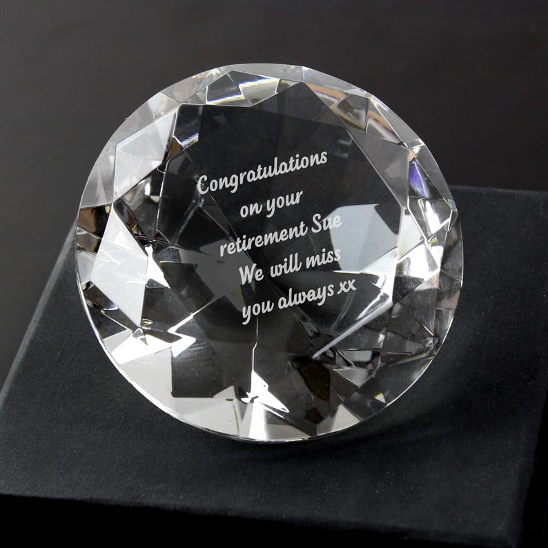 Personalised Paperweight, Custom Gift With Gift Box, Custom Paperweight ...