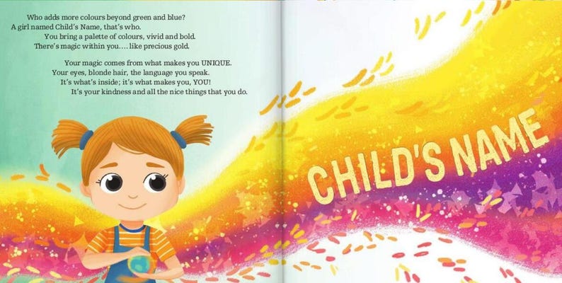 Personalised Children's Book, Custom Story Book, Diversity Book, Inclusive Gift, Birthday Gift, Back To School Gift image 8