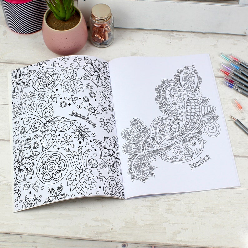 Personalised Colouring Book. Custom Colouring Book. 4 Etsy UK