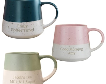 Personalised Mug, Ceramic Mug, 3 colours, New Home, Birthday Gift, Christmas Gift, Gift for him or Gift for her etc