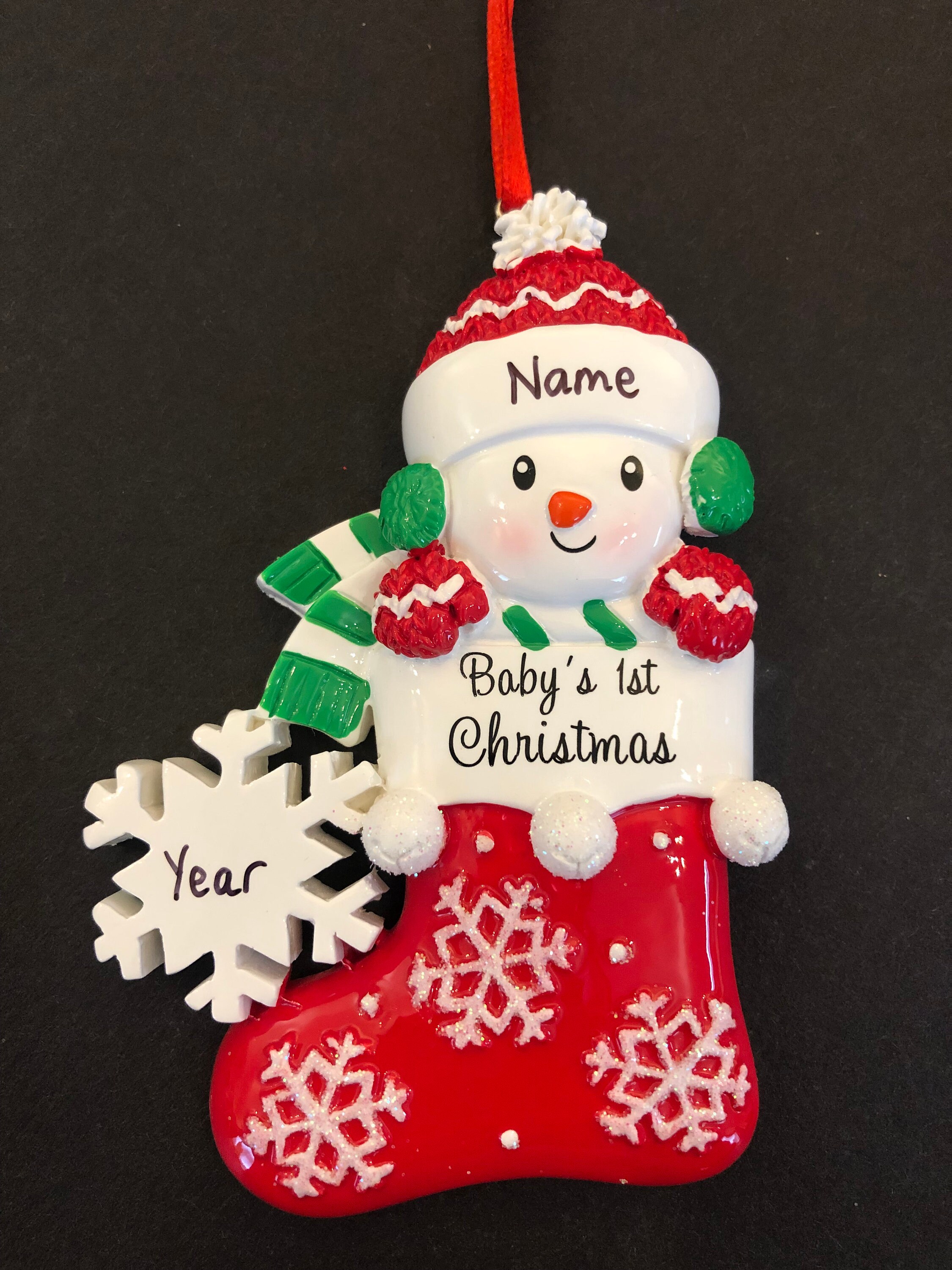 baby first xmas tree decorations