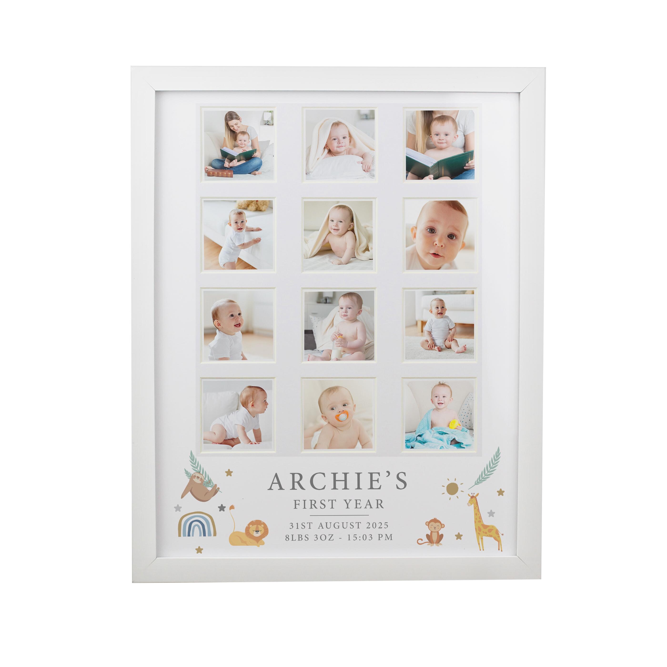 Personalised Photo Frame, Custom Frame, Animal Frame, Holds 12