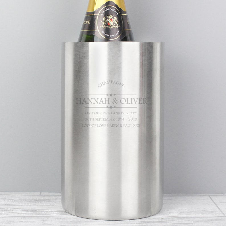Personalised Wine Cooler Champagne Bucket Ice Cooler. Etsy