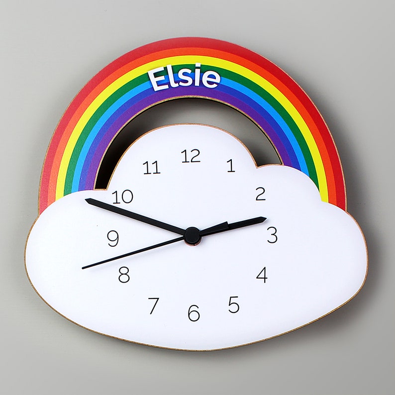 Personalised Kid's Clock. Children's Clock. Kids Etsy UK