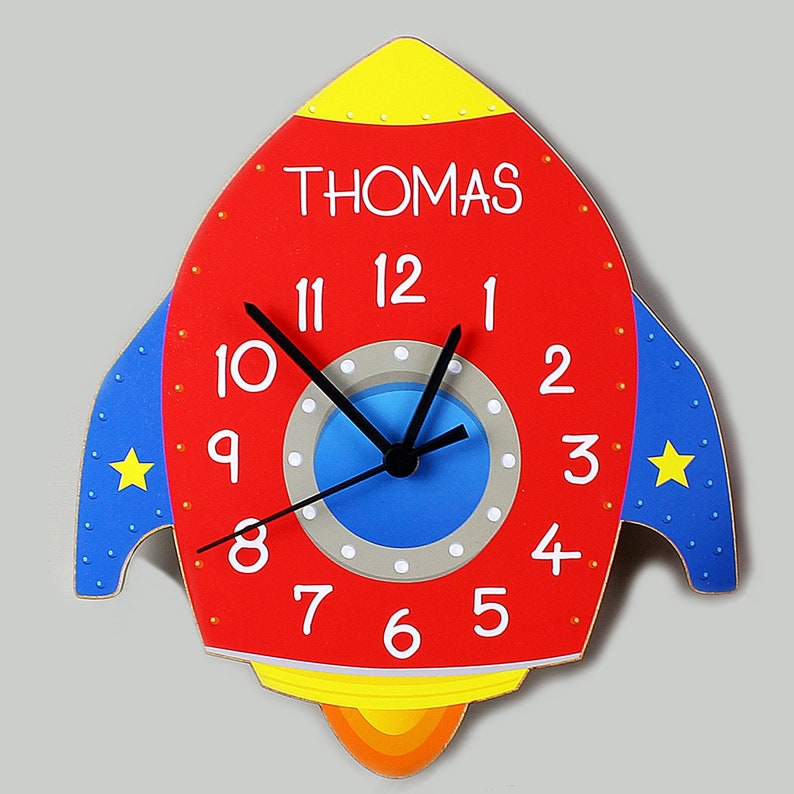 Personalised Kid's Clock. Children's Clock. Kids Etsy UK