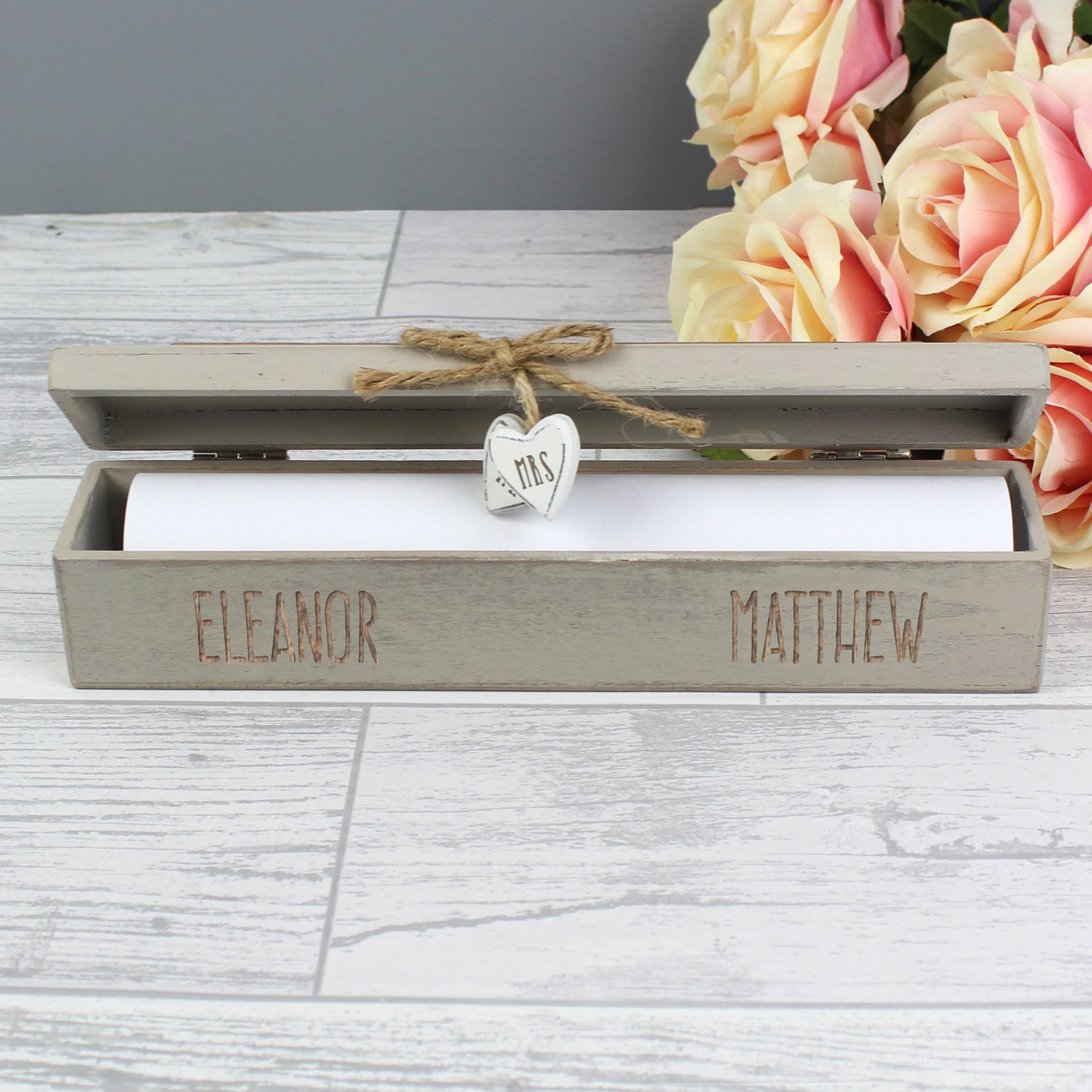 Personalised Wedding Certificate Holder. Wooden Wedding Etsy