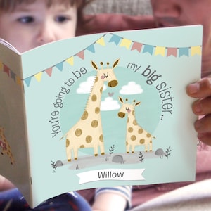 Personalised Sibling Gift. Big Brother/Big Sister Story Book. Personalised Book. Keepsake from New Baby.New Sibling Present.