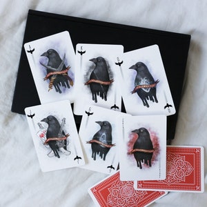 Set of 6 Cards, Six of Crows Characters, Playing cards sized, Six of Crows - Crooked Kingdom