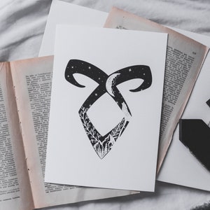 Angelic Rune Art, DRUCK, Inspiriert von der Schattenjäger Welt