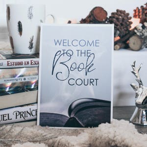 Welcome to the Book Court, PRINT, Bookstagram image 1