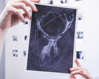 Terrasen stag constellation, PRINT, Inspired by Sarah J Maas