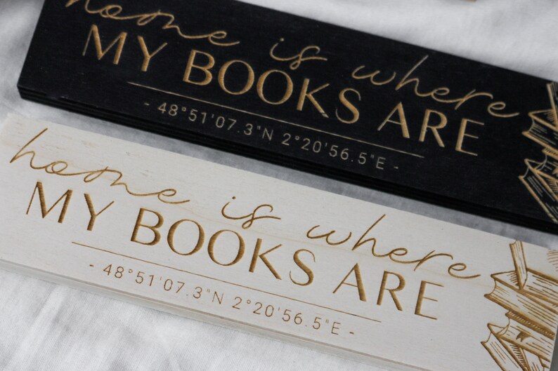 Home Book Custom Coordinates, Individual Large Wooden Signpost Laser engraved, deco for home image 3