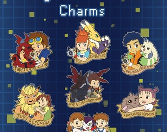 Digimon Tamers Glitter Charms