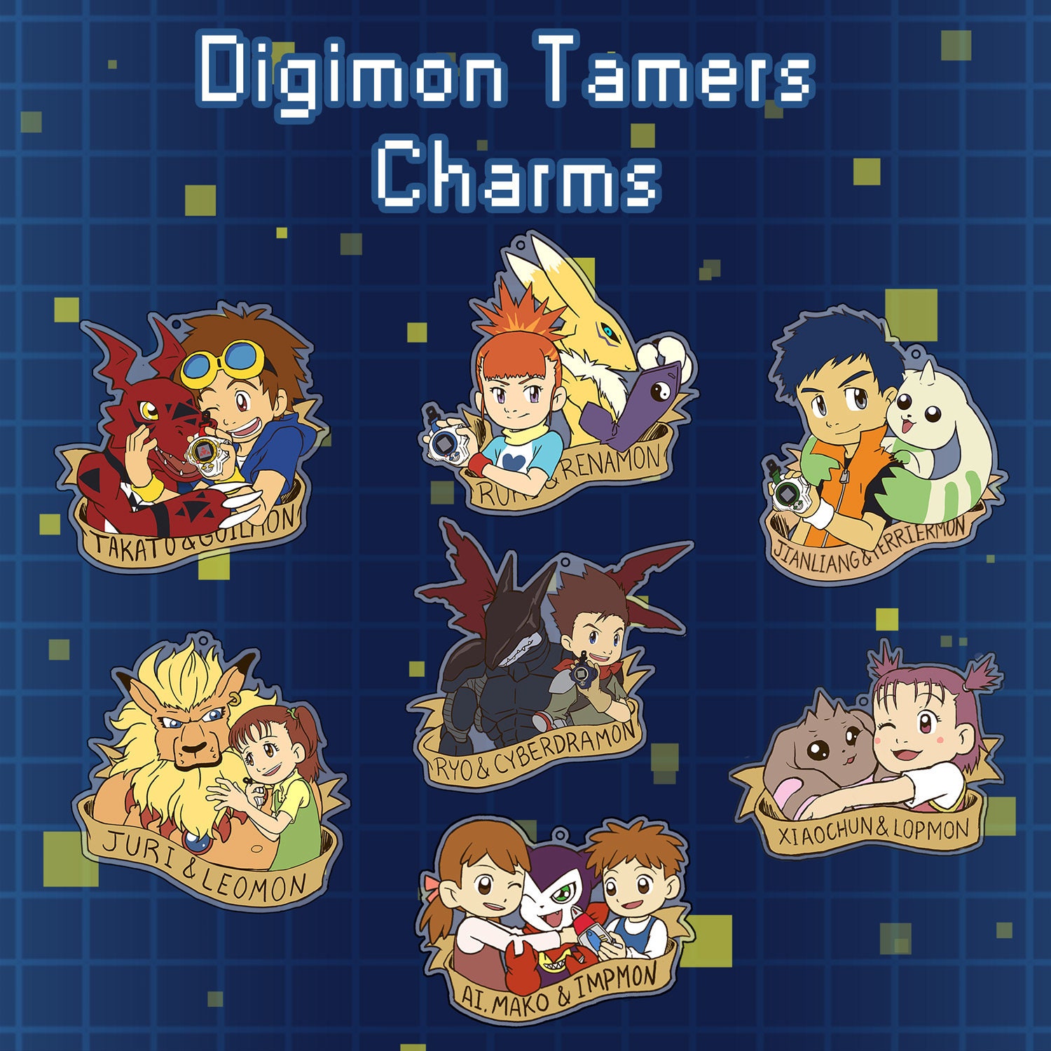 I made a collage image with all Digimon that I want in the Digimon