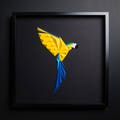 MACAW ARTWORK, Paper Artwork, Paper Art, Paper Cut