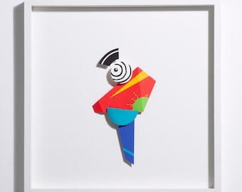 SHAPE - 01 , Abstract Paper Art, 52x52 cm, Abstract Art, Painting, Art Print, Wall Art, Artdeco, Minimal Art