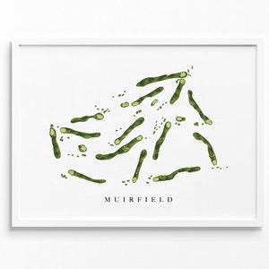 Muirfield Scotland Golf Course Map Personalized Golf Art Gifts for Muirfield Scotland Golf Course Map Personalized Golf Art Gifts for