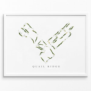 Kwartelrug | Boynton Beach, Florida | Golfbaankaart, gepersonaliseerde golfkunstcadeaus voor mannen Muurdecoratie, aangepaste aquarelafdruk