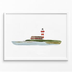Harbour Town Lighthouse Poster | 18th Hole Marina Golf Art | Hilton Head Island, SC | Lighthouse Golf Gift | Fine Art Print