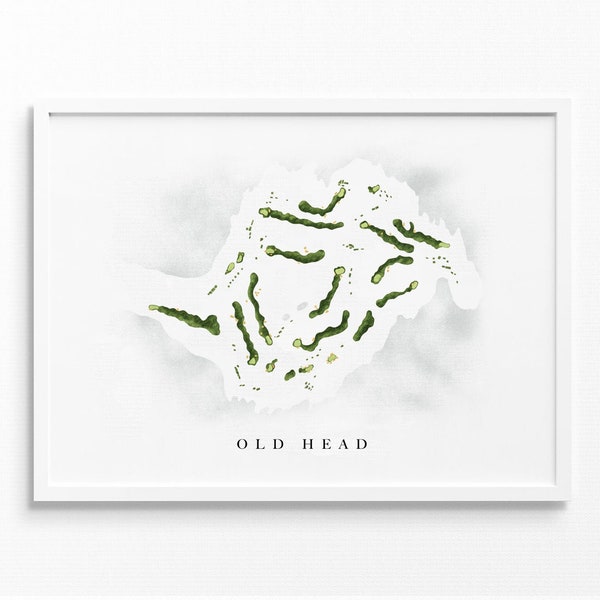 Old Head Golf Course Map Etsy