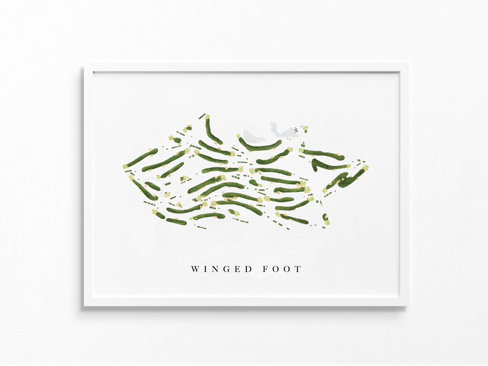 Winged Foot Golf Club Mamaroneck NY Golf Course Map Etsy