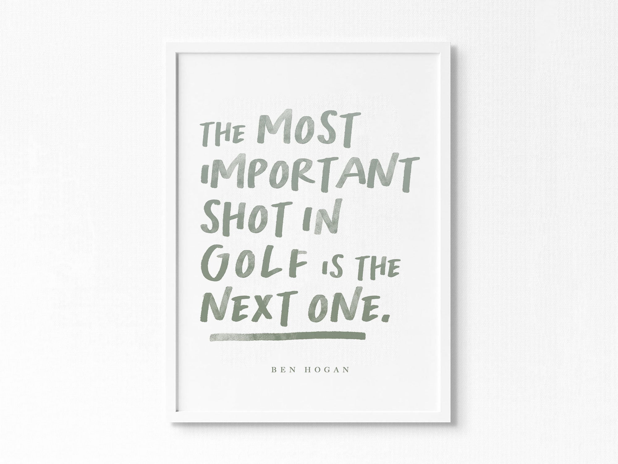 Cita de Ben Hogan: El tiro más importante en el golf es el siguiente. Cita  motivacional sobre golf, impresión tipográfica minimalista, regalo  artístico para golfistas. - Etsy México, image size:2000x1501