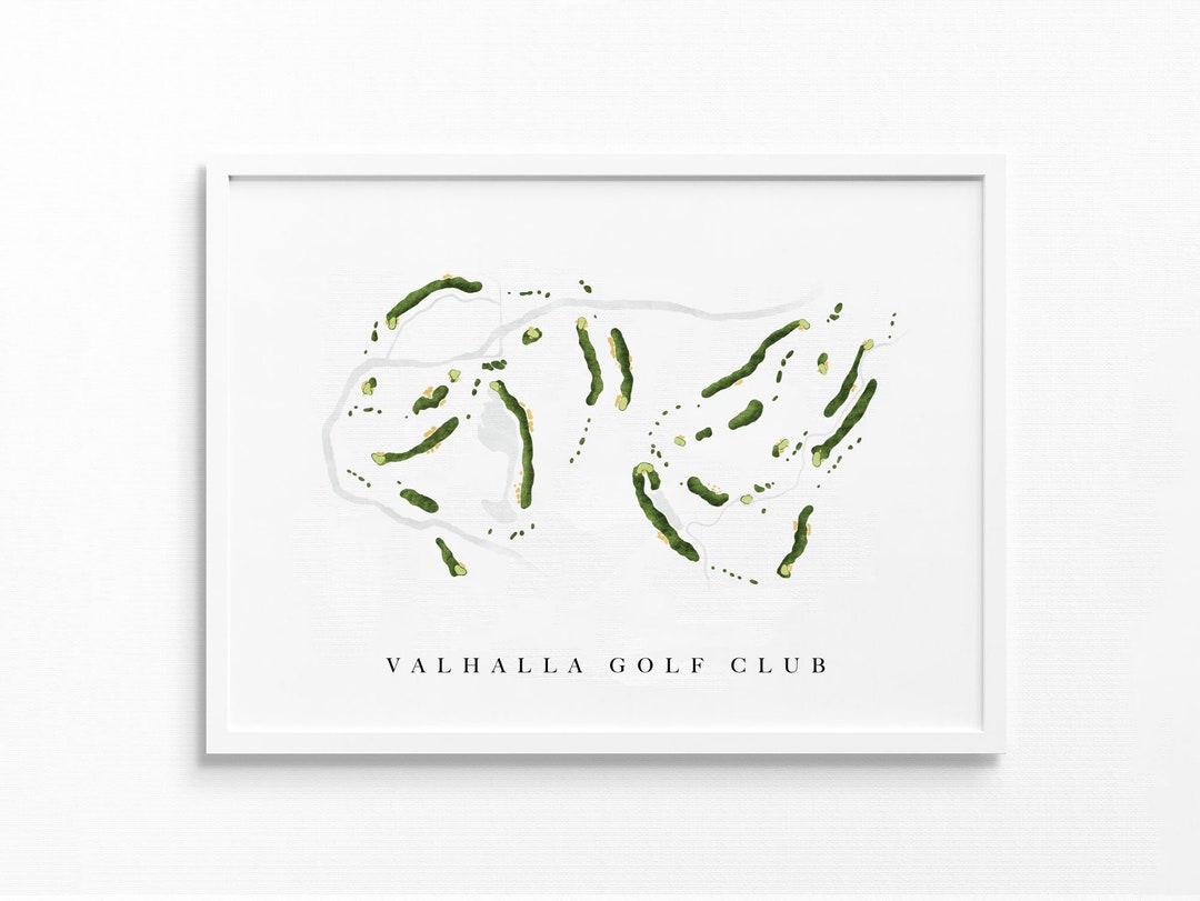 Valhalla Golf Club, Louisville, Kentucky - Printed Golf Courses - Golf  Course Prints