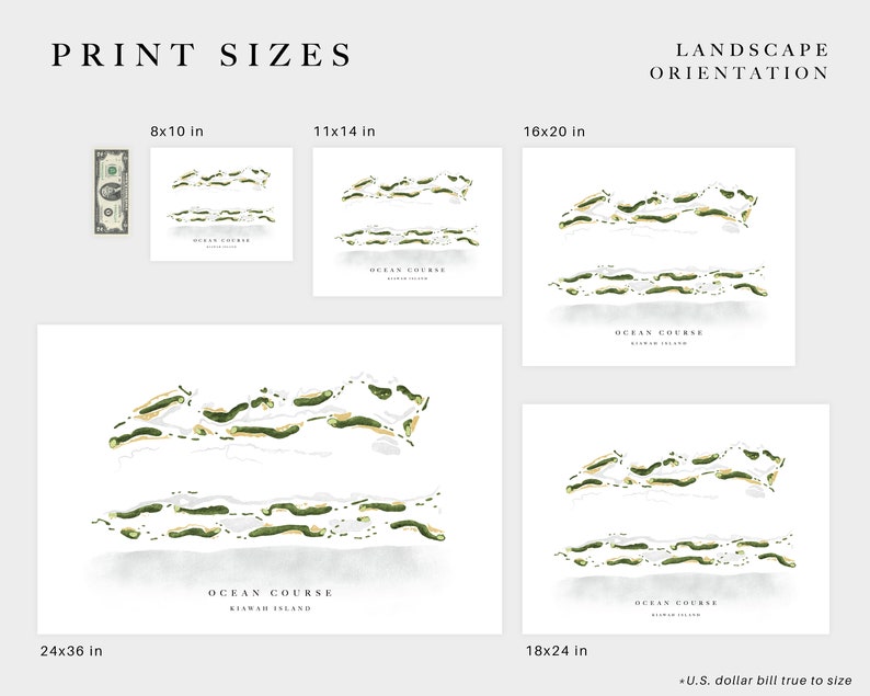 Escondido Golf & Lake Club Horseshoe Bay, Texas Golf Course Map, Golf Painting, Golf Gift, Course Layout Watercolor Style Print image 2