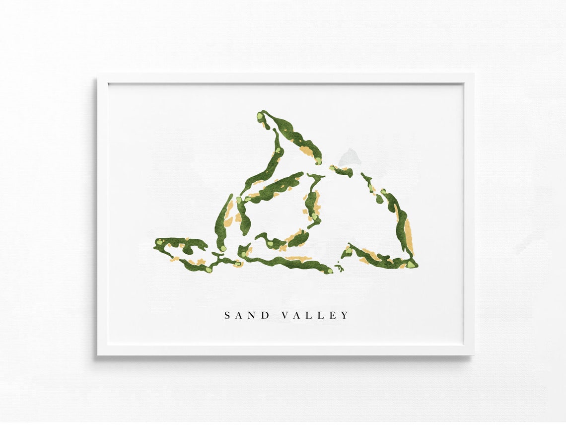 Sand Valley Golf Resort Nekoosa WI Golf Course Map Etsy