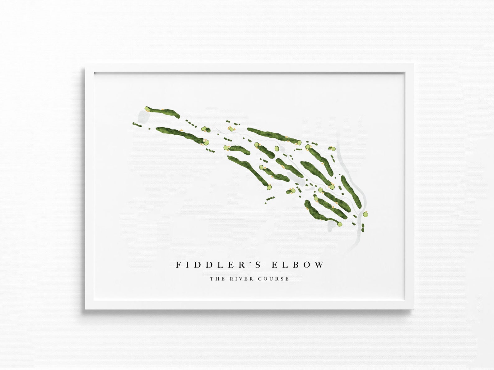 Fiddler's Elbow Bedminster NJ Golf Course Map Golfer | Etsy