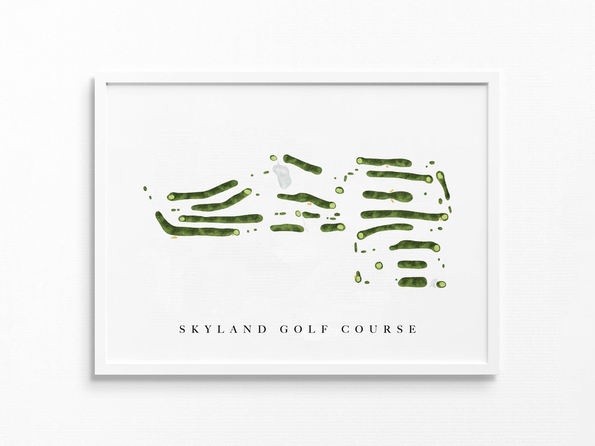 Skyland Golf Course Hinckley OH Course Map Golf Etsy